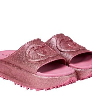 Gucci glitter platform sandal